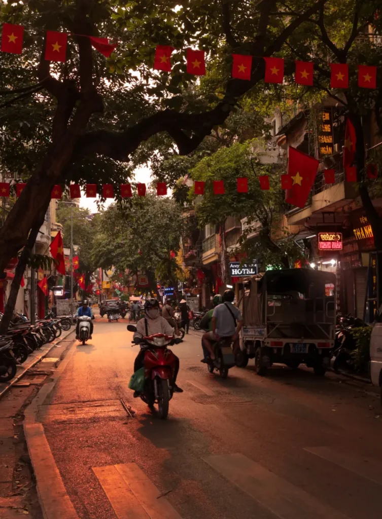 Hanoi street, Vietnam