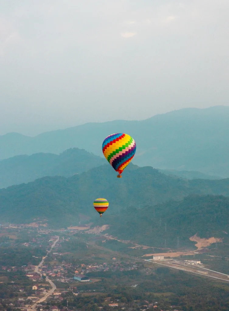 montgolfière Laos