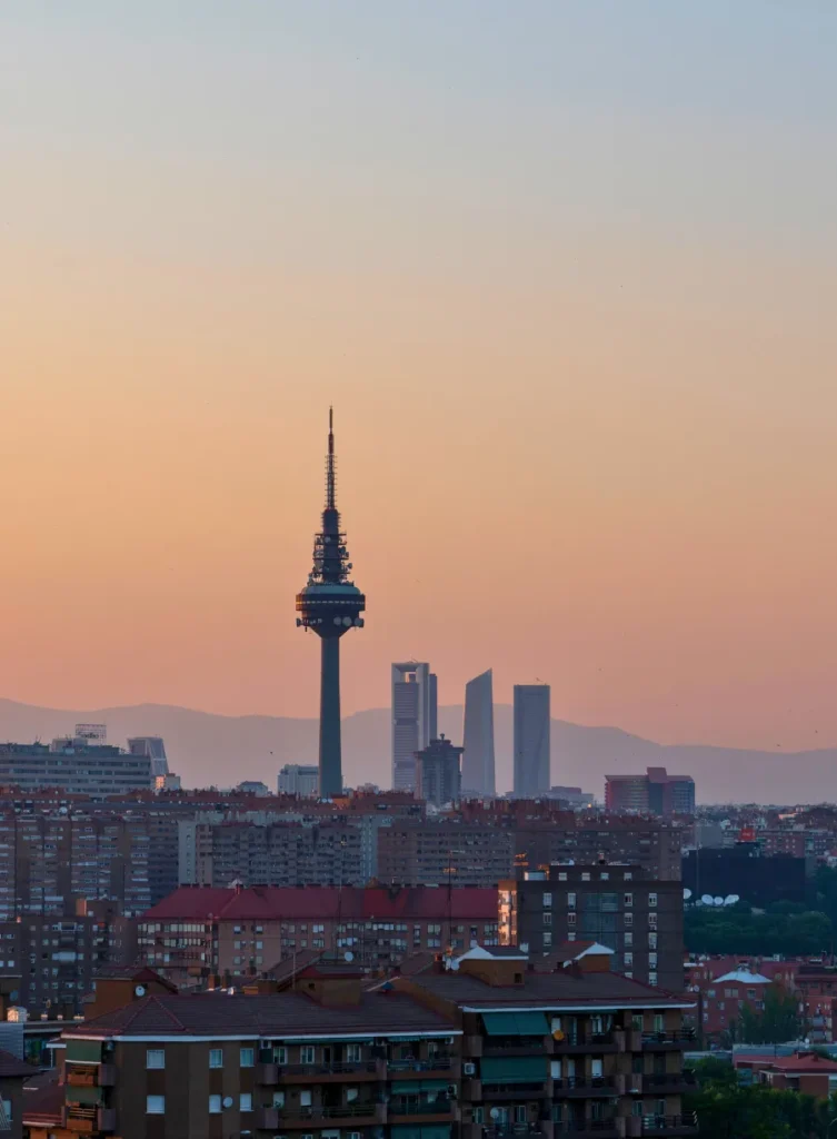Coucher de soleil Madrid