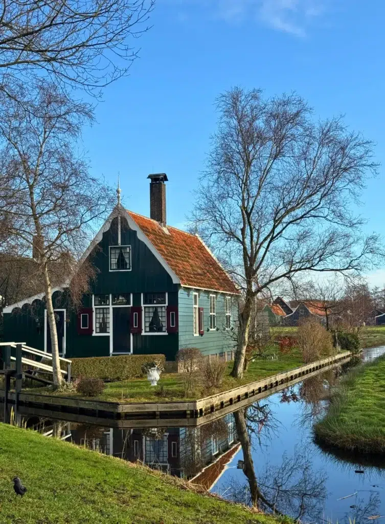 Village Zaanse Schans, Moulins, Maisons vertes