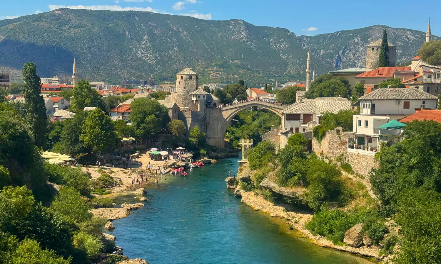 Ville de Mostar, pont, une semaine en Bosnie Herzegovine